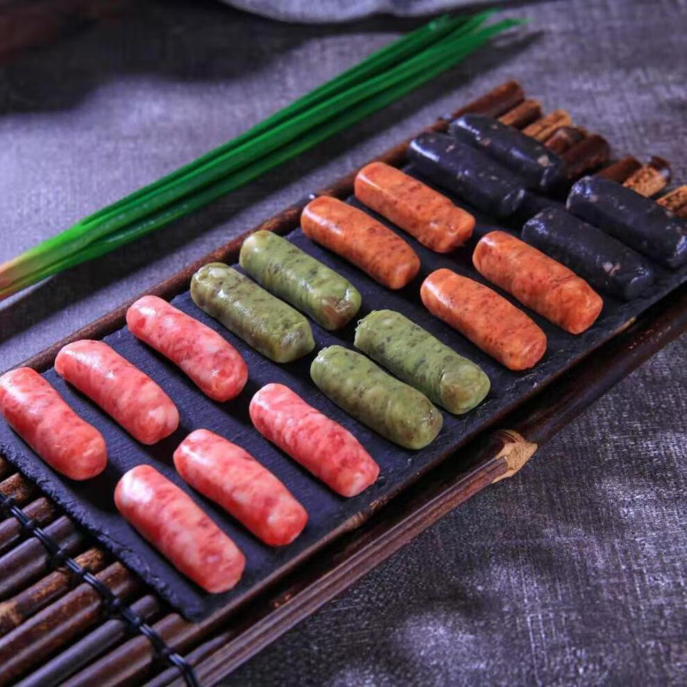 烤肉店用韩式风干肠特色纯肉四味韩肠多彩小烤肠烧