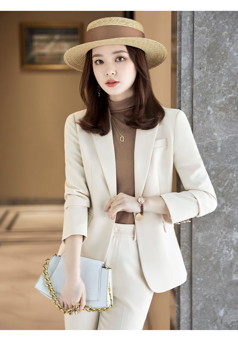 春秋职业西装套装女2022新款西装外套女年春秋韩版时尚气质休闲小个子