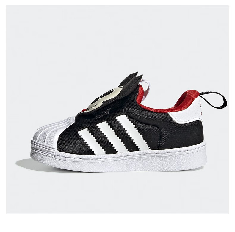 adidas阿迪达斯冬季新款米奇联名加厚青少年三叶草经典贝壳头鞋 q4