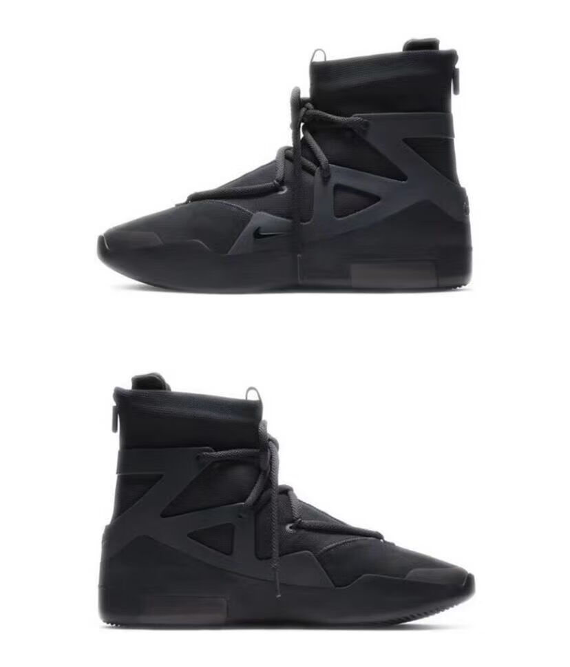 高版本纯原中帮篮球鞋黑白灰燕麦透气实战男运动靴高品质 fog-黑白 45