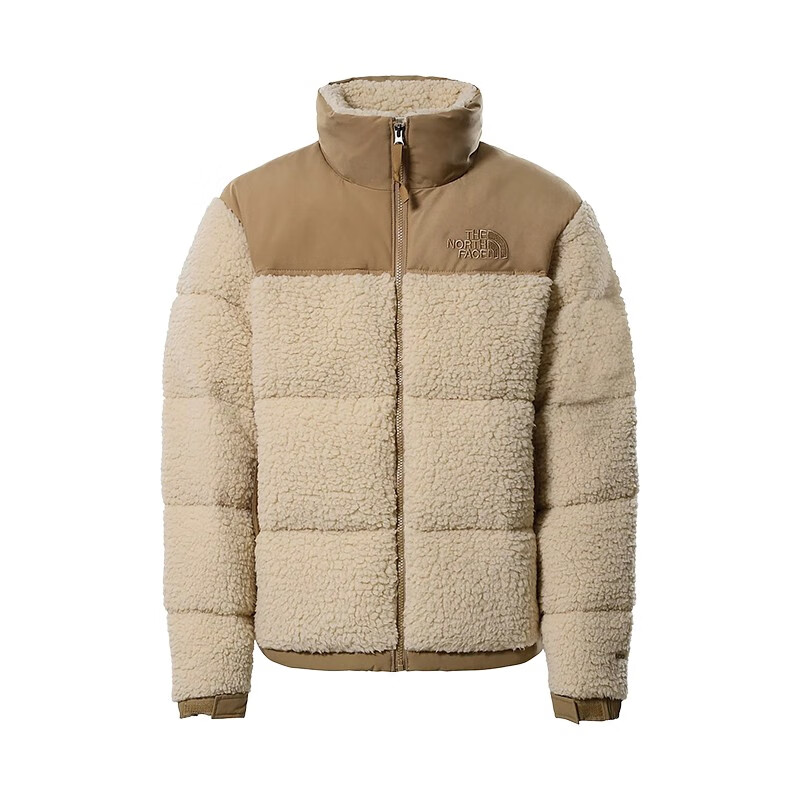 tnf北面美版sherpanuptse男女羊羔绒面料羽绒服600充绒量11g自然色s