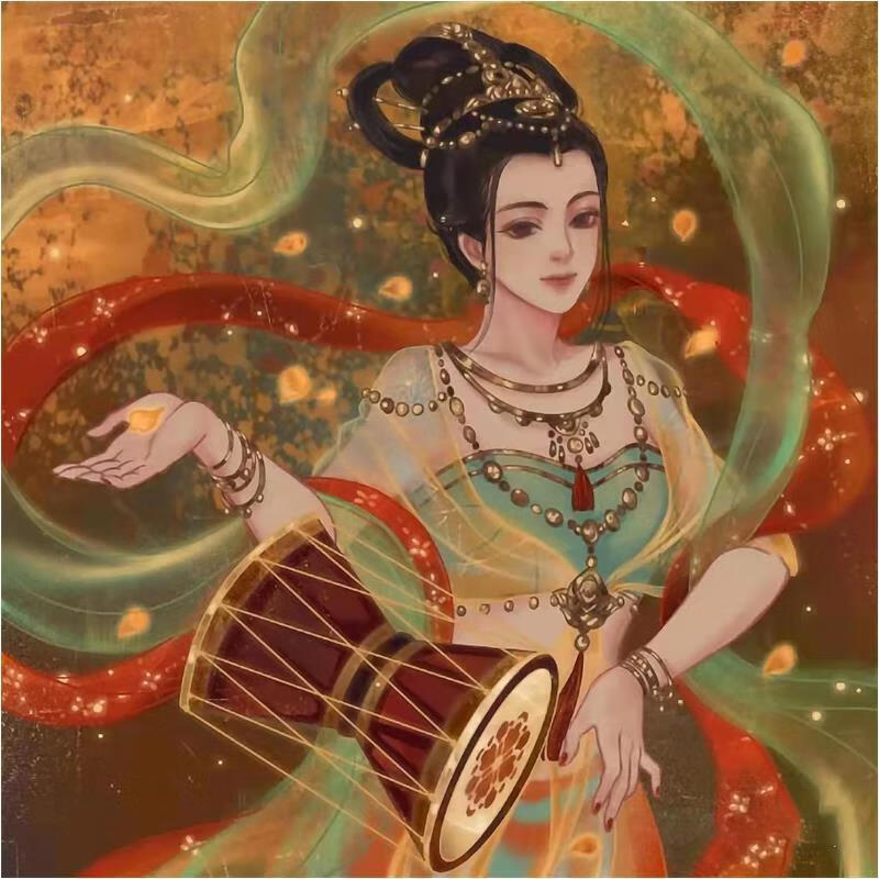 拼图成人国潮带框敦煌拼图古风木质壁画拼图5001000片敦煌篇成人高