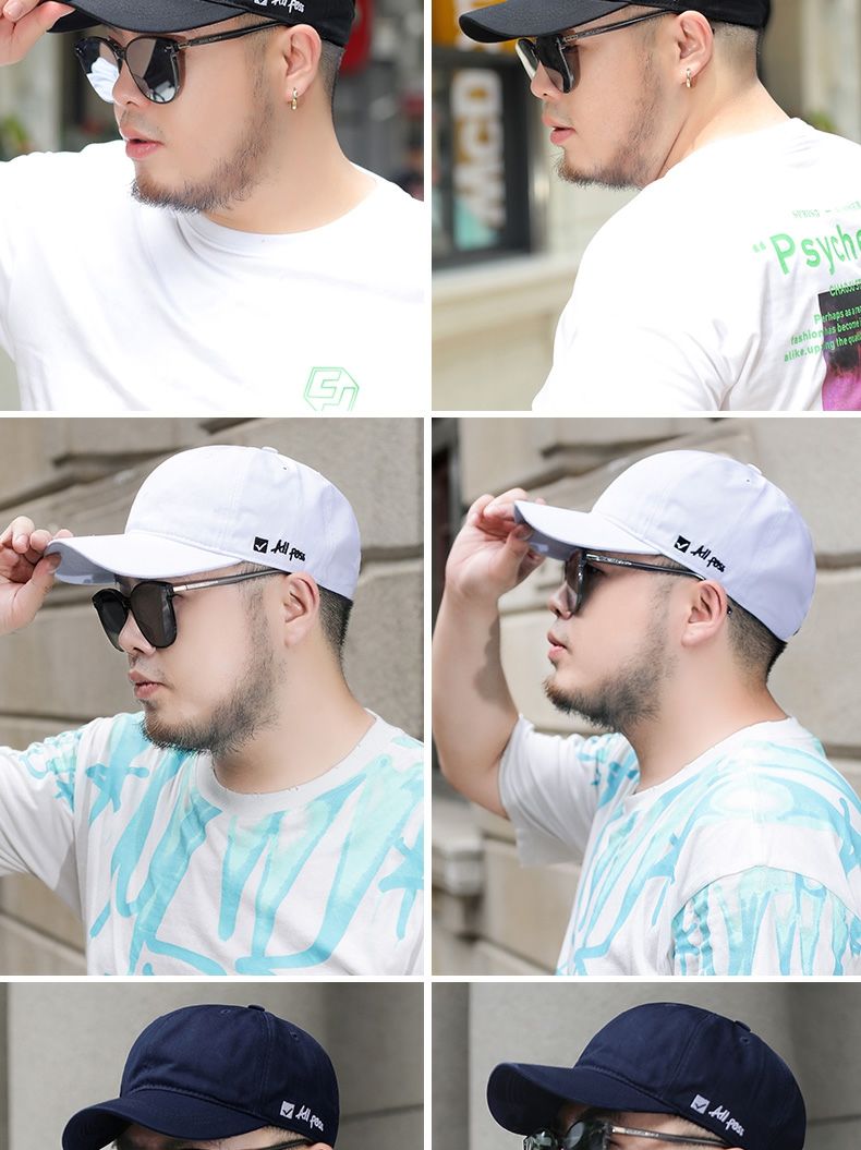 喜圣多新品适合胖子的帽子大头围棒球帽男大码大号胖子潮流加大鸭舌帽