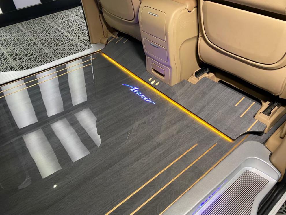 适用于gl8木地板脚垫652t木地板es653tgl8印花木地板商务车木地板改装