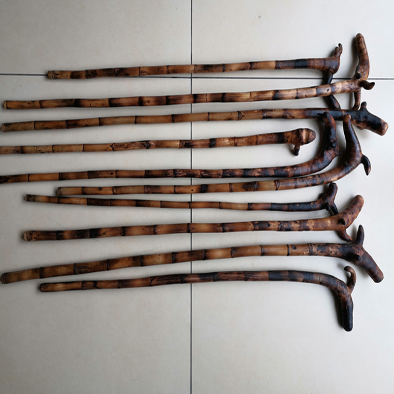 实心竹棍龙血金丝竹密节纯手工打磨实心武术竹棍棕竹教鞭手杖登山杖手