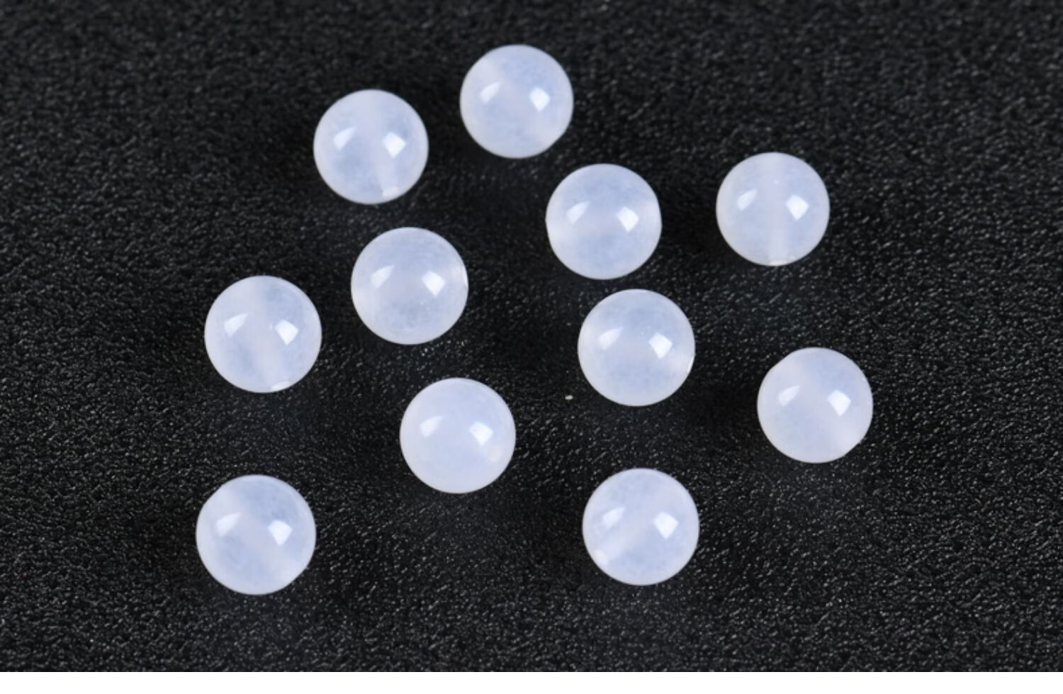 7a新疆昆仑白玉髓散珠子diy饰品配件半成品手工材料白玉圆珠 精选白玉