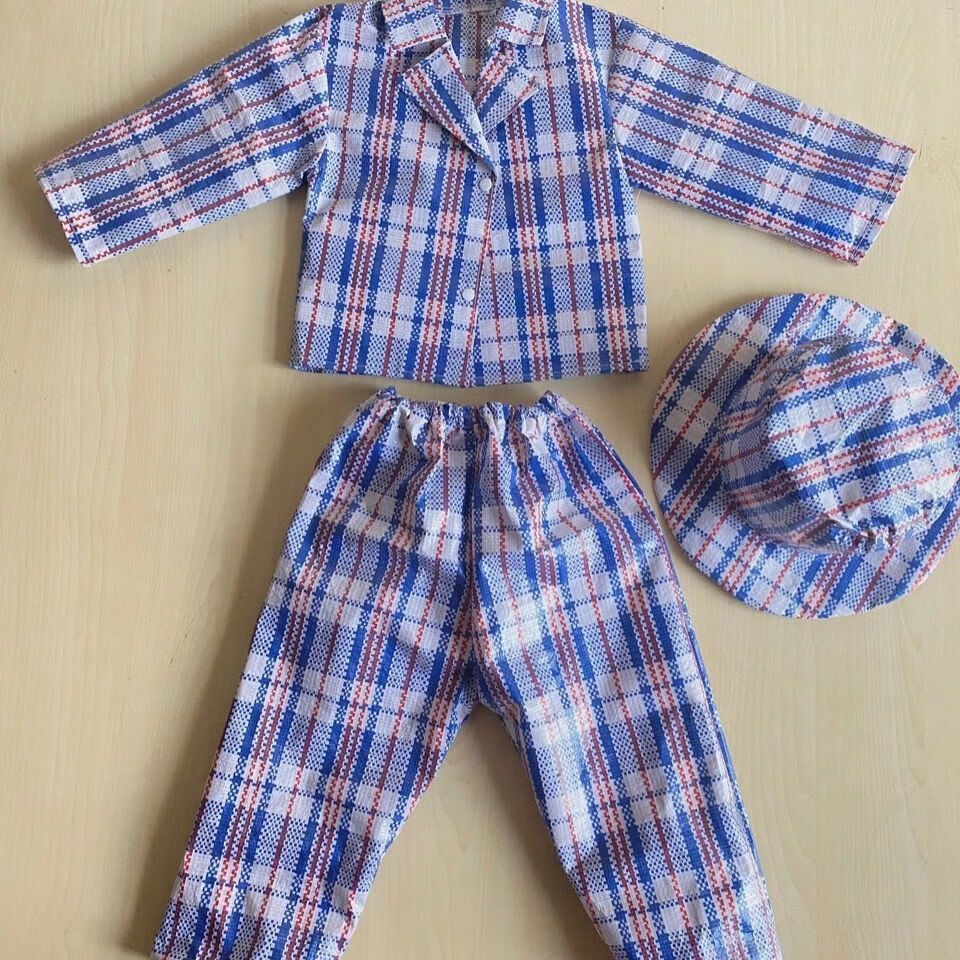 儒芳新品儿童环保时装秀衣服男童儿童古装环保演出服西服时装秀创意纯