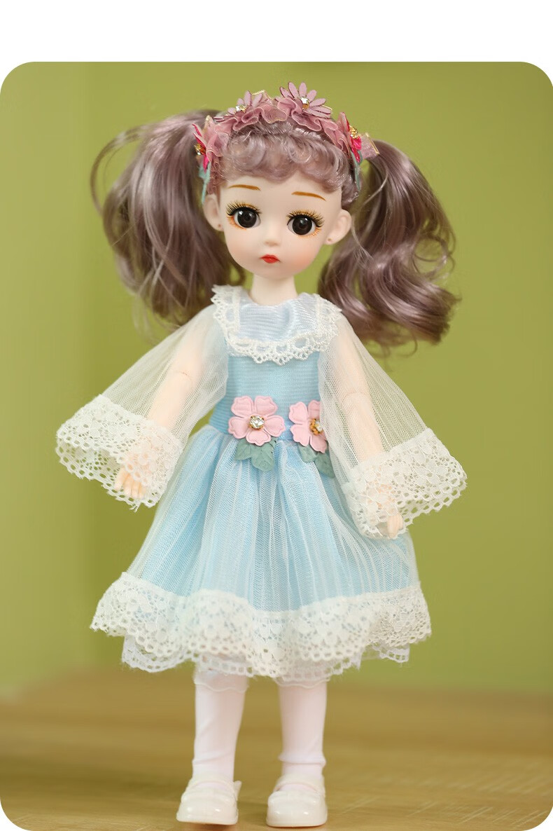 洋娃娃仿真可爱女孩公仔儿童毛绒布偶玩具精致礼盒套装生日礼物女初