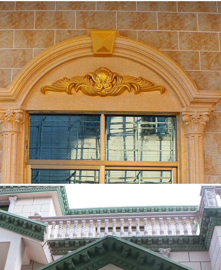 惠利得山花模具欧式别墅外墙装饰浮雕水泥花板模型窗花门头花贴墙花