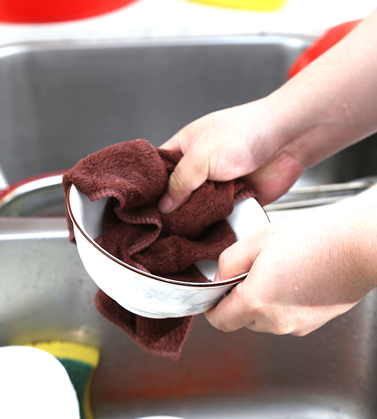 餐厅吸水抹布餐厅抹布擦桌子毛巾洗碗布不沾油厨房专用吸水不掉毛家用