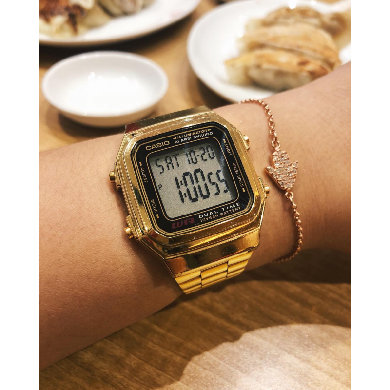 卡西欧 海外代购【温暖的抱抱】电影同款 手表男复古小方块电子表a178