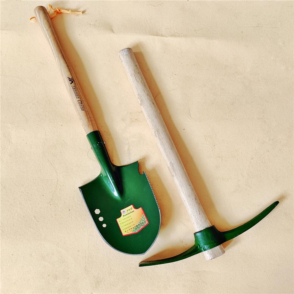 户外洋镐大号军工镐锰钢镐十字镐两用镐锄羊角羊镐尖镐两头镐锄头