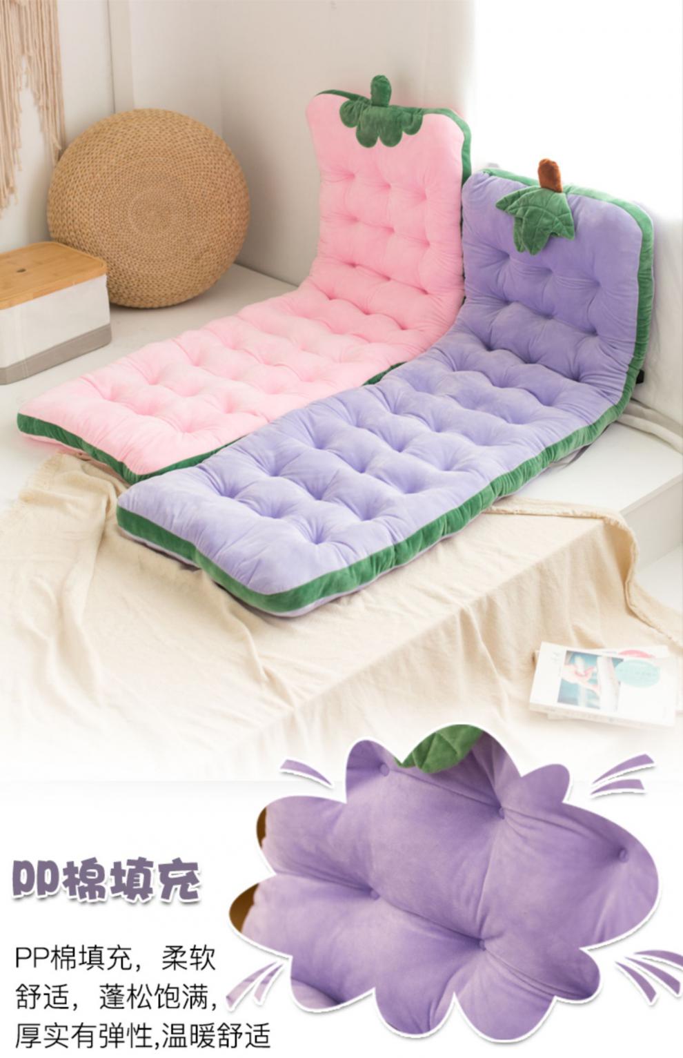 冬季保暖躺椅坐垫靠垫一体摇椅垫子四季通用加厚折叠椅子懒人一体座椅