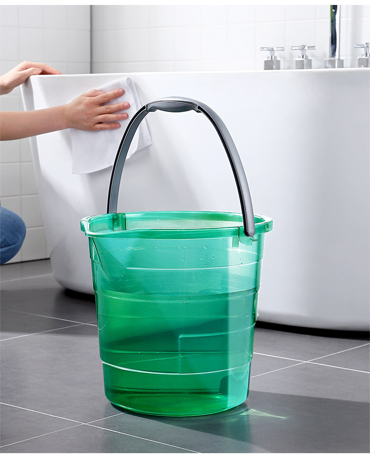 五月花加厚塑料耐用提水桶泡脚洗澡桶带提手清洁洗衣桶大容量桶常规款