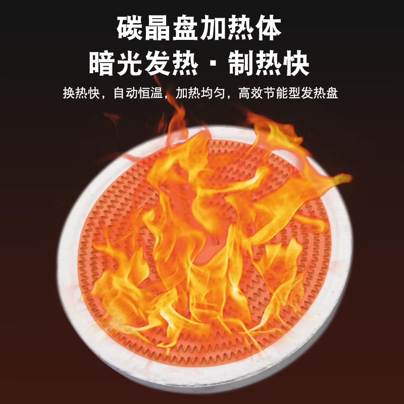小太阳取暖器发热盘碳晶发热盘新铝盘烤火炉通用横竖电热丝碳晶盘