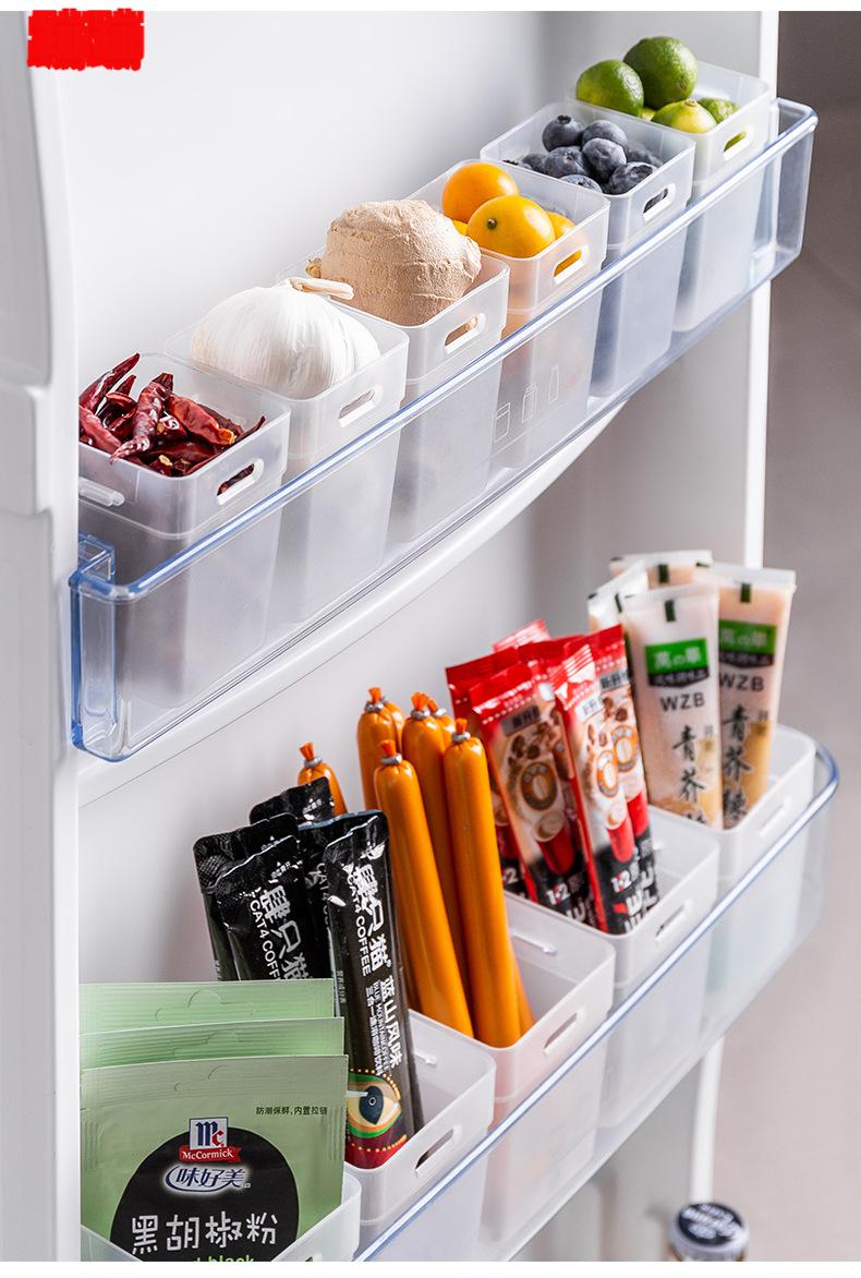 冰箱侧门收纳盒冰箱收纳盒侧门专用整理神器食品级保鲜盒厨房葱姜蒜
