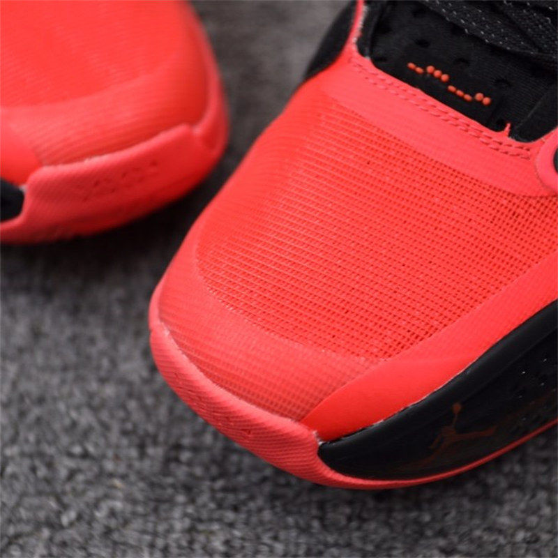 aj34 xxxiv low pf 乔34中帮红黑红防滑耐磨男款运动文化篮球鞋 红黑