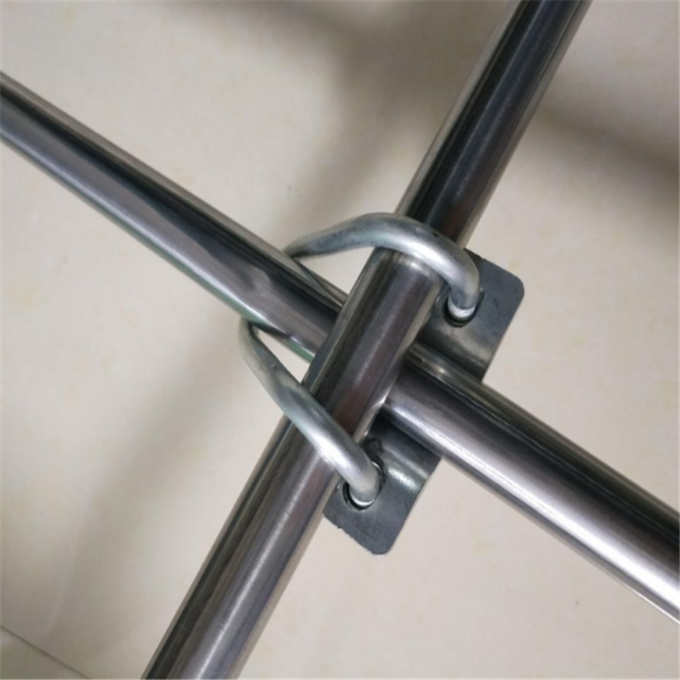 镀锌钢管双u型十字管卡螺栓u型抱箍卡箍大棚养殖围栏铁管卡扣固定其它