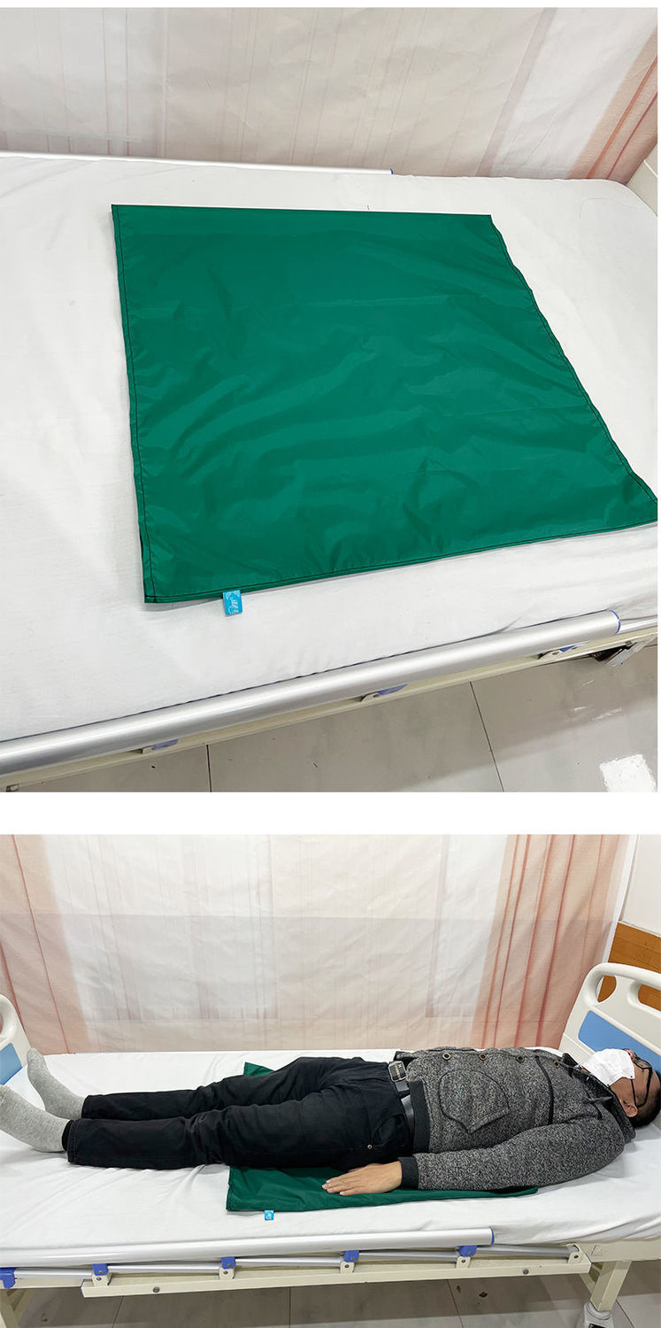 多功能移动移位滑动布侧翻身辅助搬运卧床老人转移垫护理布 墨绿色