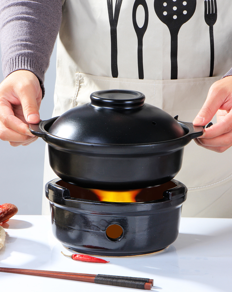 干烧锅陶瓷酒精炉小火锅饭店干锅锅煮菜锅锅仔专用煲仔饭打边炉砂锅
