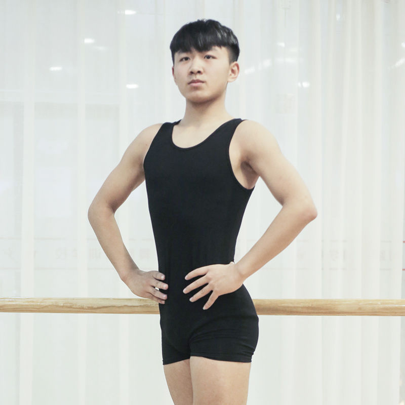 陇聚福新款练功考级体操服男舞蹈形体服男士男生舞蹈服男孩芭蕾舞练功