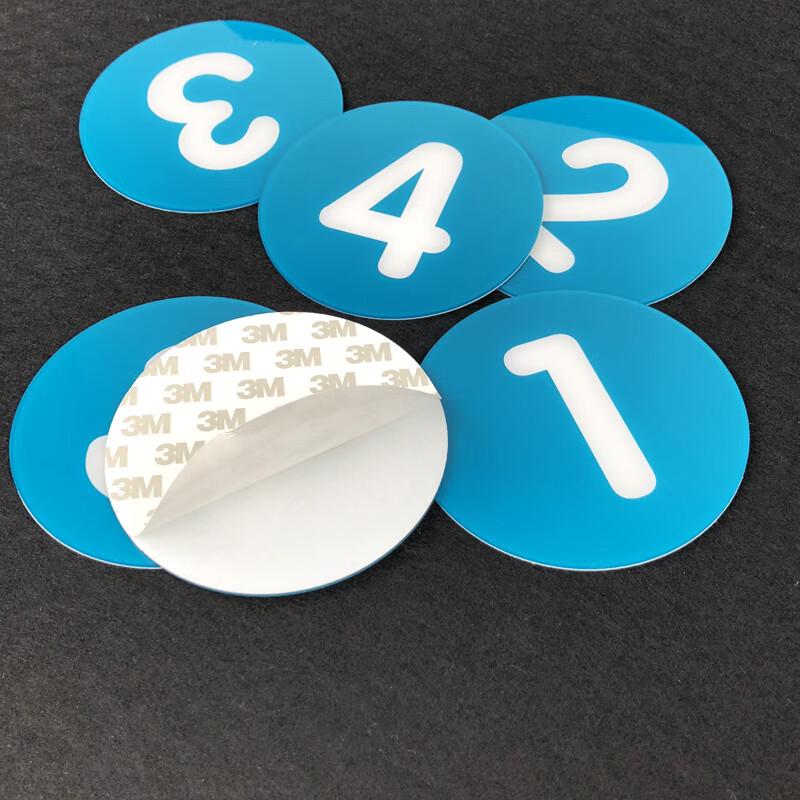 亚克力号码牌数字牌诊所医院网吧编号床头编号定制作医院绿16六个10x