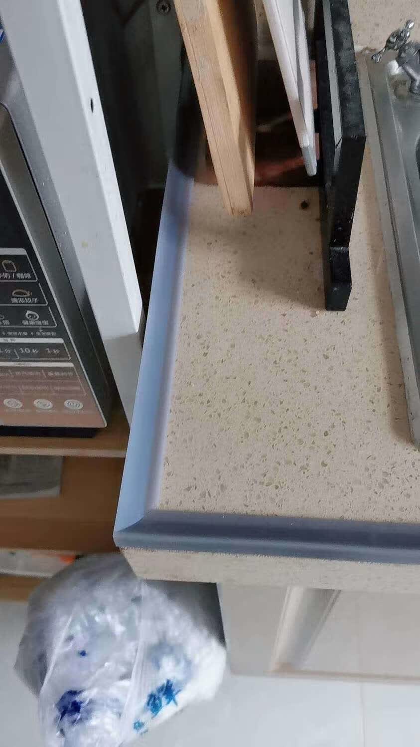 逐品厨房台面挡水条水槽洗脸池防水条卫生间浴室硅胶阻水条墙角隔水可