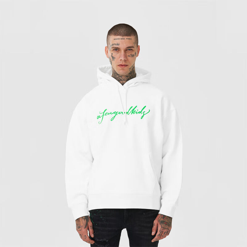 blueword新马思唯afgk连帽卫衣男美式街头国潮情重磅侣装外套oversize