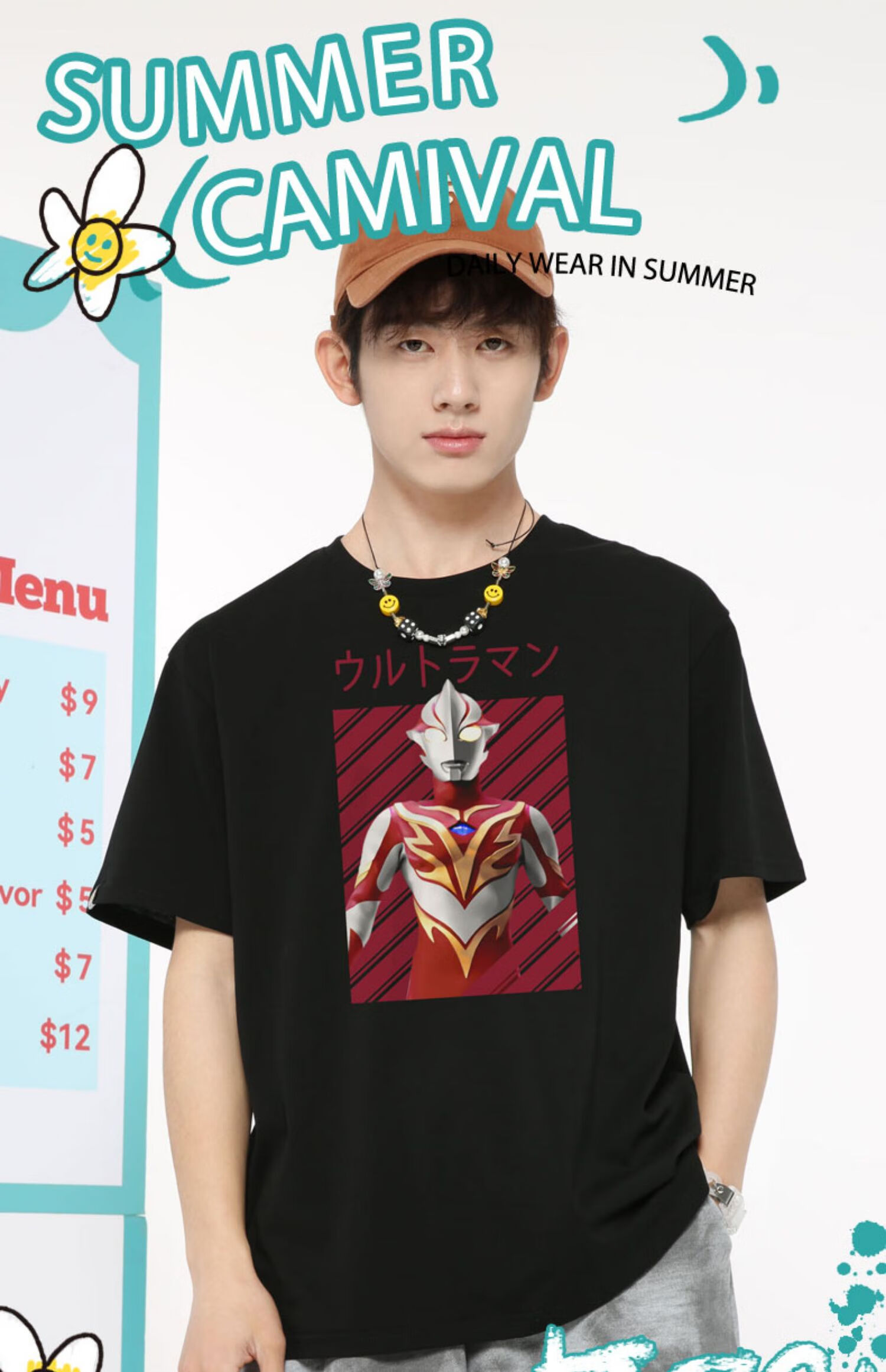 雷欧赛罗奈克瑟斯奥特曼t恤男童赛迦海帕杰顿金古桥怪兽衣服 短袖黑10