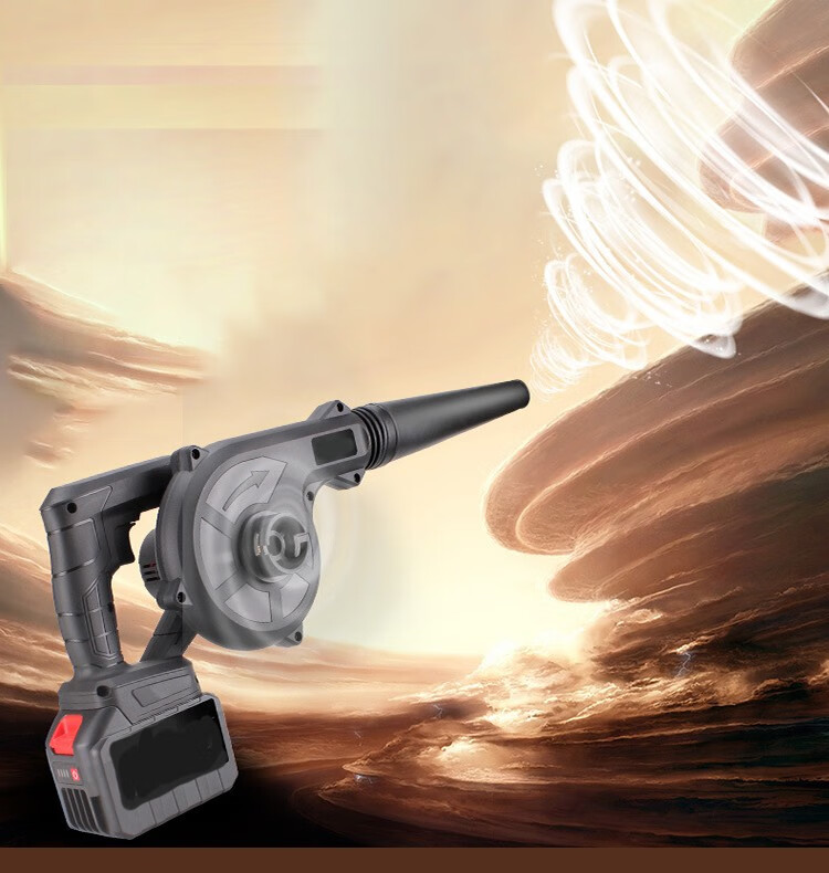 器车载吹风机家用风枪户外工业用清灰机锂电吹风机5电芯两电一充除尘