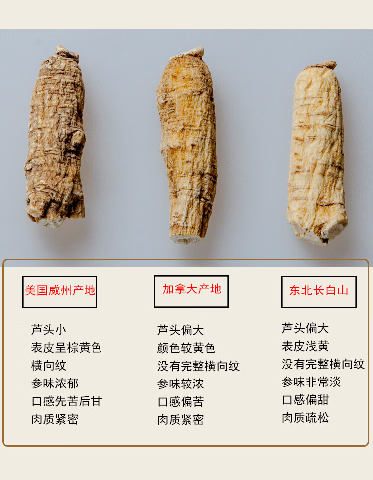瑞瑞美国花旗参进口西洋参段花旗参片整枝西洋参113克美国原包装