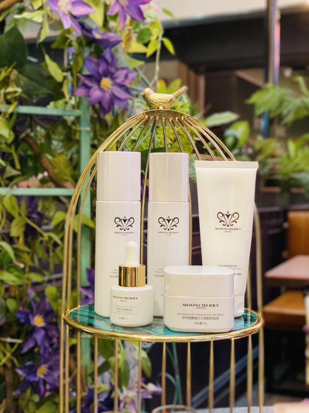 梦泉护肤品小白瓶烟酰胺红石榴靓肤套装补水保湿净透洁面水乳精华液