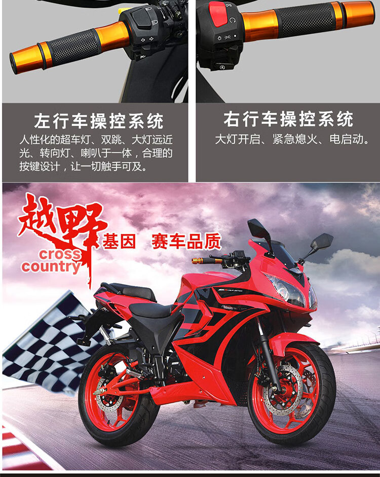 可上牌国四北极光机车摩托车跑车整车地平线双缸水冷趴赛200cc国四