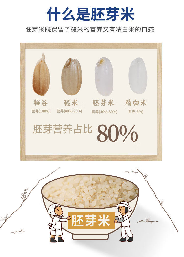 好米畈胚芽米500g袋装 新米宝宝谷物大米可搭配辅食煮粥米 好米畈