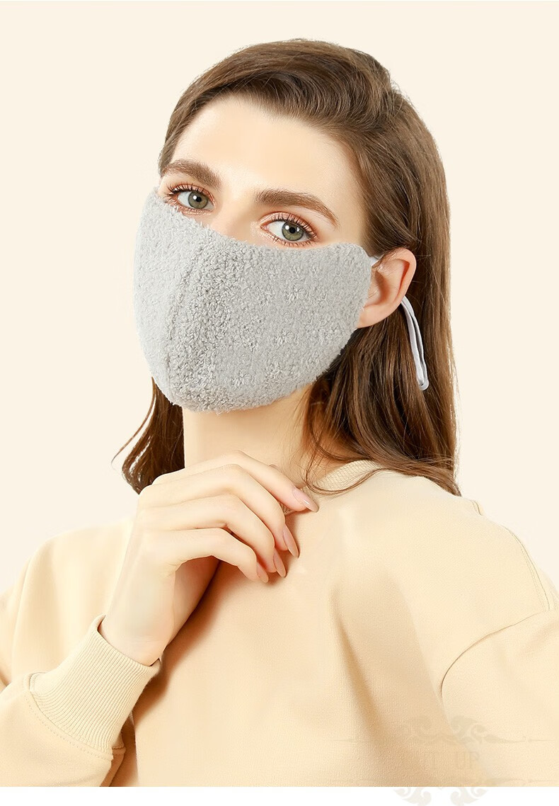 cutup品牌保暖口罩女2022新款时尚版秋冬季女保暖加绒防寒冬天加厚