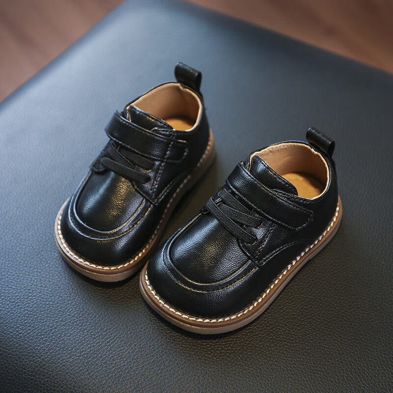 秋冬宝宝学步鞋童英伦风软底单鞋男童休闲小皮鞋婴幼儿春款鞋子知我心