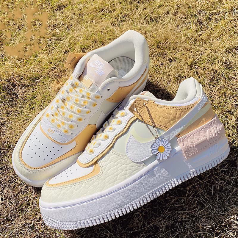 新款空军一号af1马卡龙小雏菊运动休闲板鞋36