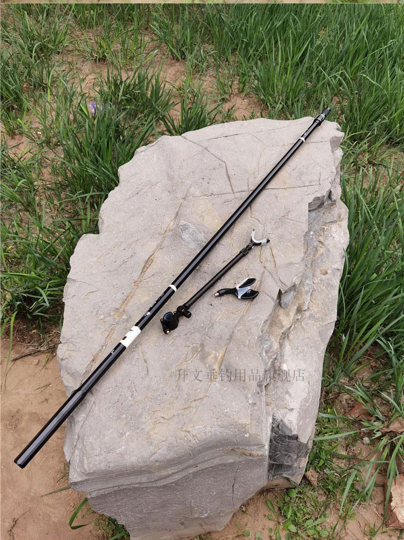 湛泸黑坑抄网杆飞抄竞技网杆碳素超轻超硬短节80厘米110抄竿2.1米 2.