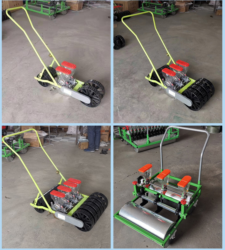 2wl手推蔬菜播种机小型电动香菜小白菜青菜菠菜萝卜油菜多功能精播机 