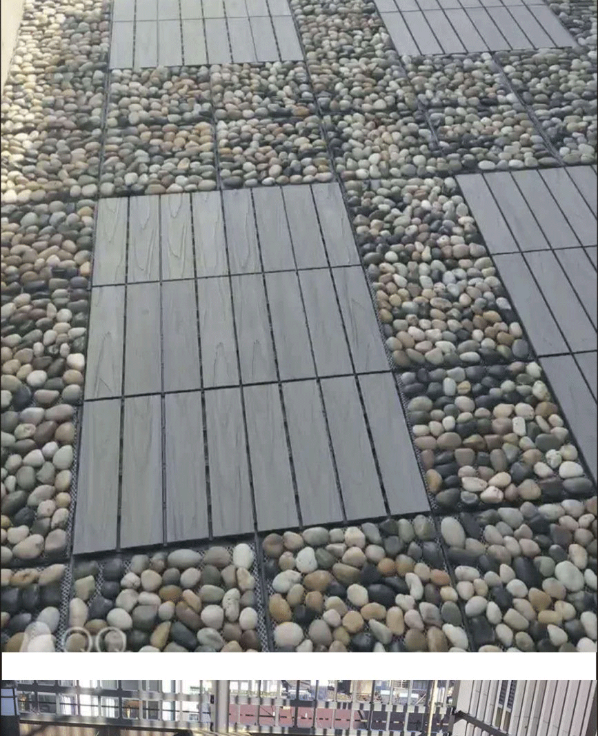 阳台地垫防水防晒脚垫共挤塑木户外庭院露天地面铺设浴室自铺板草地板