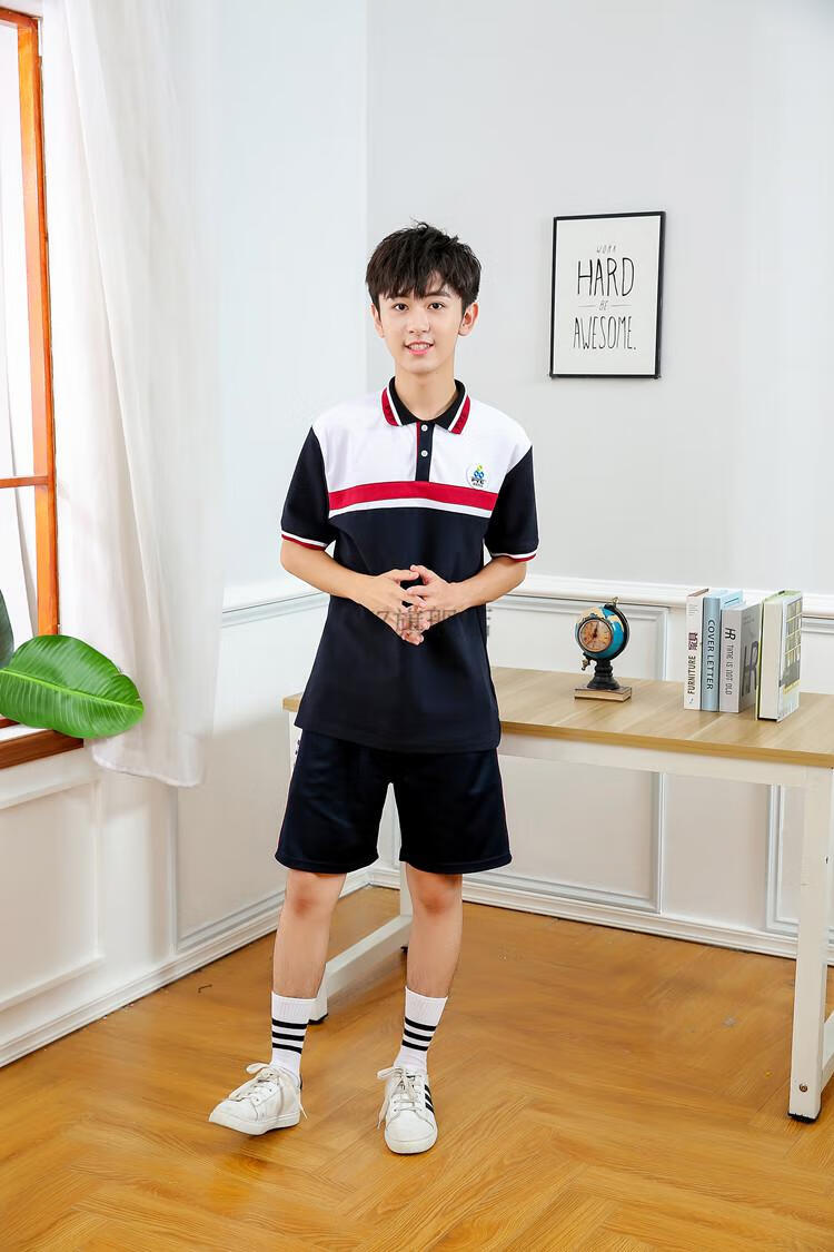 番禺区高中生加厚加绒校服 番禺高中校服冬装防寒保暖长裤外套 宝蓝色