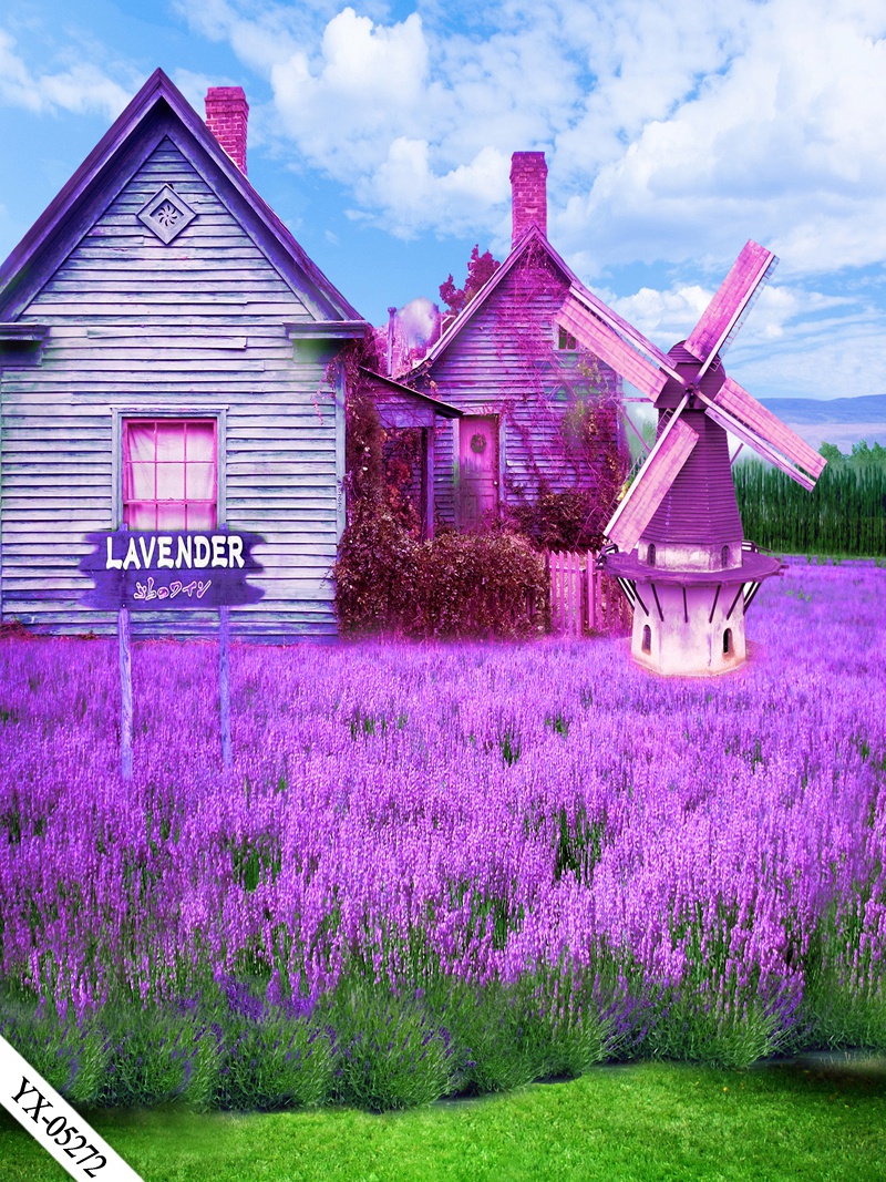 直播背景布3d立体直播间装饰主播竹林山水田园外景快手网红背景墙 米