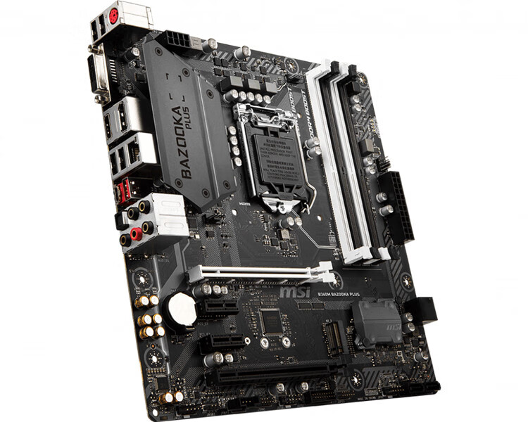 新微星b360mbazookaplusb360主板1151ddr4替h310b365z褐色