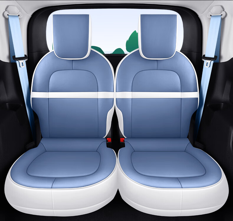 专车定制座椅套360全包全皮绅士蓝卡通版新能源电动车宝骏e100专用