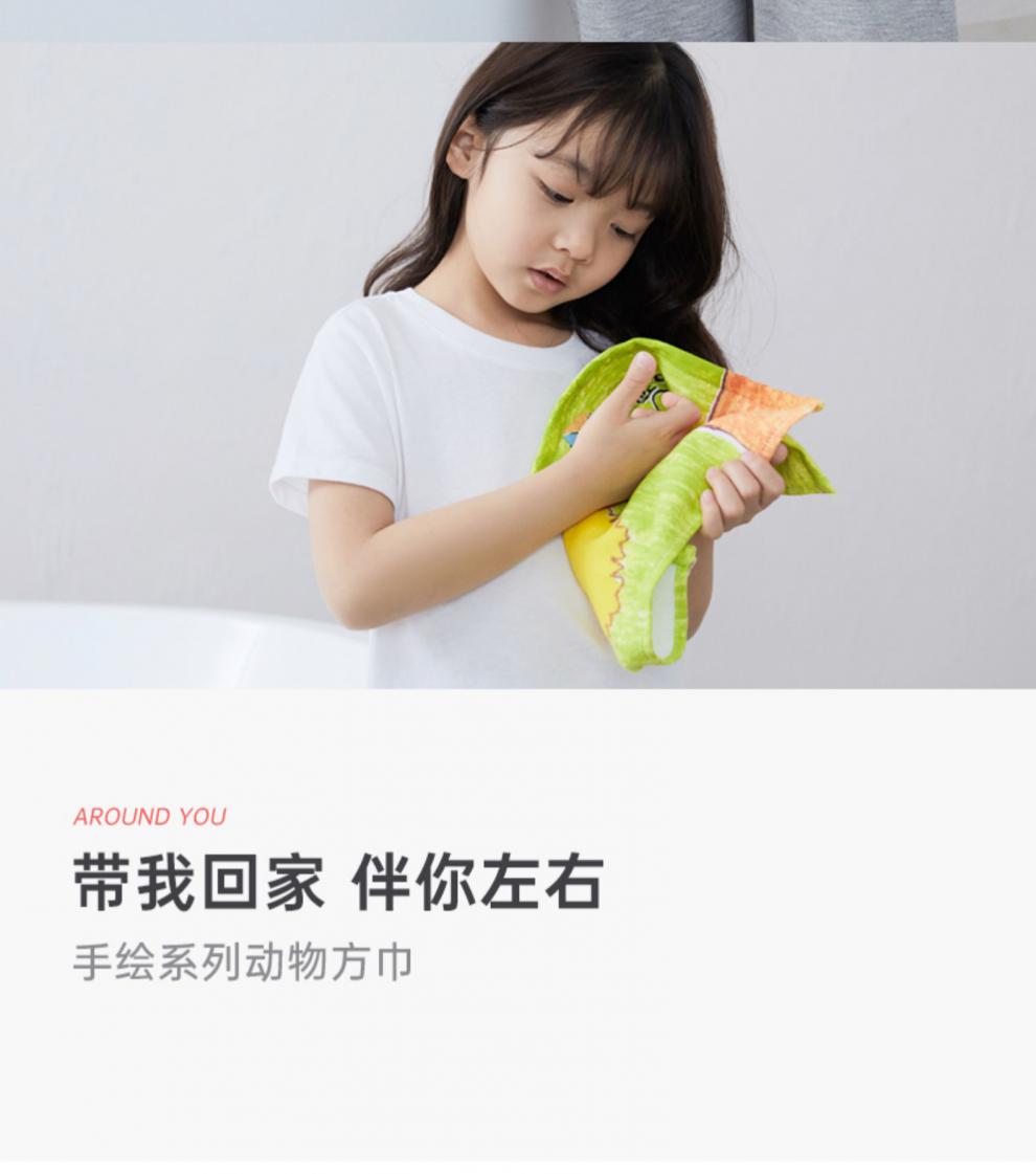 擦手帕纯棉挂式三利擦手巾挂式纯棉加厚吸水可爱韩国儿童毛巾搽手帕