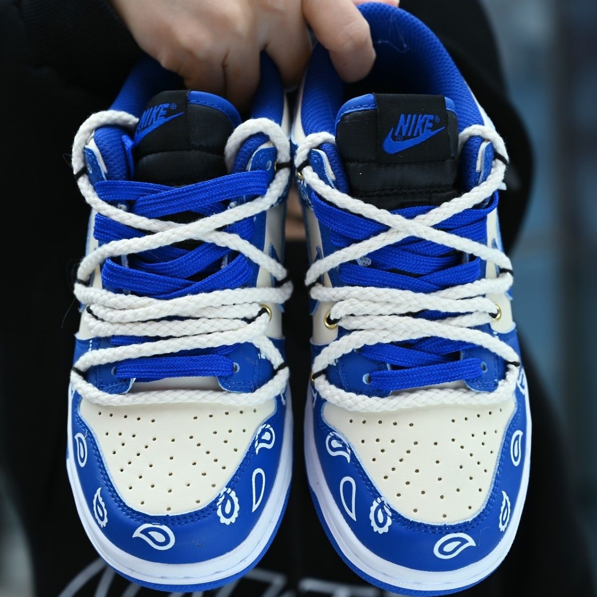 sbdunklowpro闪电拆解缝线ow联名款解构鞋男女休闲板鞋滑板鞋炫彩36