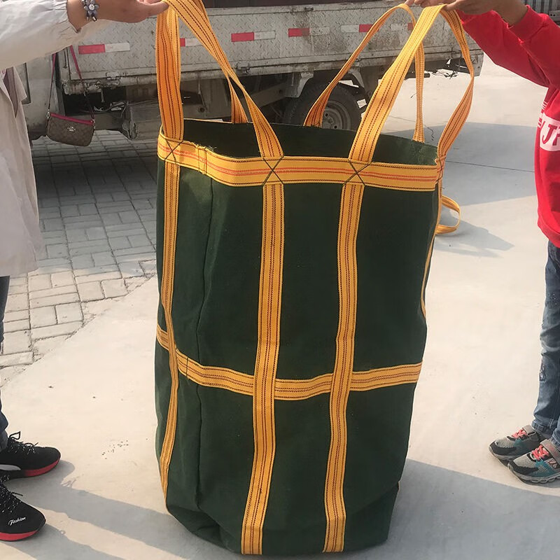 帆布吨袋加厚耐磨结实帆布吊装袋货运集装吨特厚圆形方形吨吨包方形1