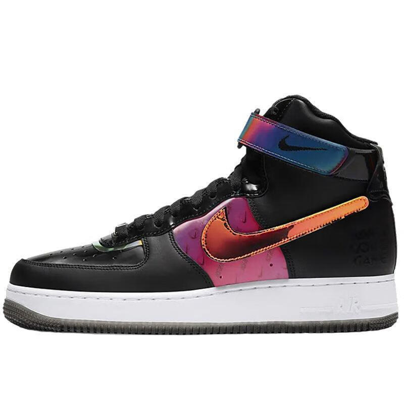 男女鞋force 1开拓者炫彩镭射空军一号af1电玩像素高低帮休闲板鞋