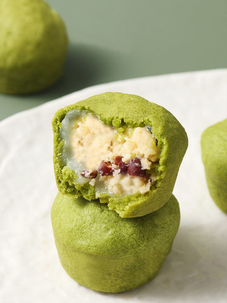 伊口粮 抹茶拉丝麻薯软曲奇糕点男女友礼物夹心曲奇新疆西藏专链 三