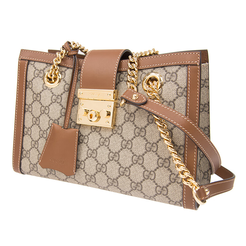 gucci 古驰女包padlock gg小号单肩链条斜跨包26cm kunkg9761 黑边